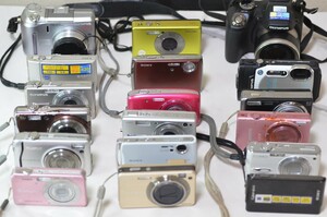 【ジャンク　18台まとめて】 コンデジ カメラ 中古　/SONY　CANON　OLYMPUS　RICOH　KODAK　Panasonic