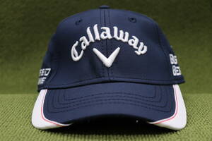 US物新品 Callaway キャロウェイ 速乾素材 TOUR AUTHENTIC ツアーオーセンティック キャップ 帽子 紺白 ネイビーホワイト 管理No2fm