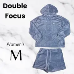 美品✨【Double focus】ベルベットルームウェア　ふわふわ　グレー　M