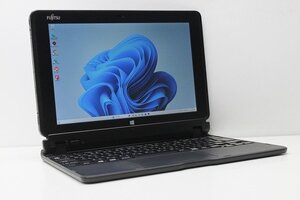 1円スタート ノートパソコン 2in1PC Windows11 WPS office搭載 富士通 Arrows Tab Q506 ATOM 8550 メモリ4GB eMMC64GB カメラ Bluetooth