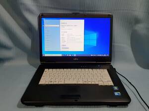 ♪♪送料無料！ノートPC FUJITSU LIFEBOOK A550/B Windows10インストール済み　動作OK！　7382-59J987♪♪