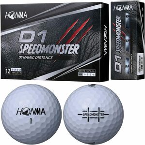 ホワイト 本間ゴルフ HONMA ボール D1 スピードモンスター ボール 3ダースセット 3ダース(36個入り)