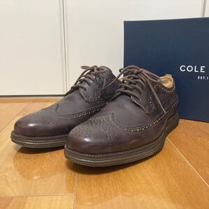 美品 Cole Haan コール ハーン ORIGINAL GRAND LWN II オリジナル グランド ウイングチップ オックスフォード レザーシューズ SIZE 9 27cm