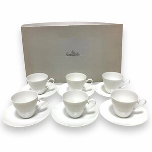 ▼美品 Rosenthal ローゼンタール ロマンス ホワイト カップ＆ソーサー 6客セット まとめ 食器 RA6886