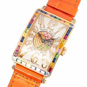 【未使用】Franck Muller/フランク ミュラー LONG ISLAND 952 QZ RELQTR SAI BAG 1P5N カラー ドロップス K18YG クォーツ #jp28387