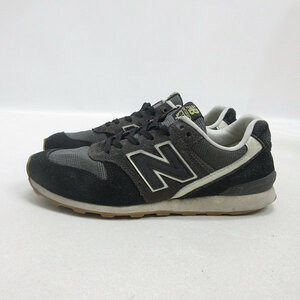 k■【24cm】ニューバランス/New Balance WR996GV スエードスニーカー/黒灰色/LADIES■34【中古】