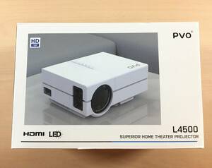 PVO 小型プロジェクター L4500 1080PフルHD対応