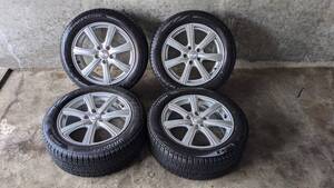 【送料無料】スタッドレス タイヤ&ホイール 4本セット 17インチ DUNLOP PRD S7 2 + BRIDGESTONE BLIZZAK VRX2 215/55R17 PCD 114.3