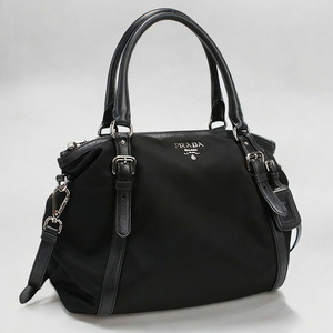 中古 プラダ トートバッグ レディース ブランド PRADA 2WAYトートバッグ BN1841 ブラック バッグ