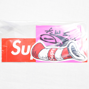 新品 SUPREME シュプリーム Cat in the Hat、 Smile & ボックスロゴ ステッカー 3枚セット