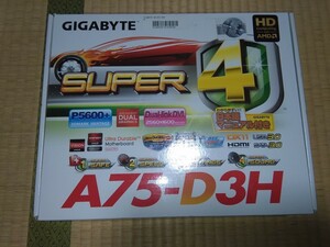 GIGABYTE　マザーボード　GA-A75-D3H　BIOSまで動作確認済み　Socket FM1