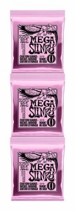 即決◆新品◆送料無料ERNIE BALL 2213/3セット [10.5-48] MEGA SLINKY エレキギター弦/メール便