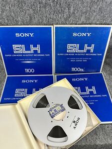 ソニー SONY オープンリールテープ まとめセット SLH-11-1100-BL SLH-1100 メタルリール R-11A 録音済み 使用済み オーディオ 10号 箱付き