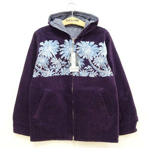 サンサーフ コーデュロイ パーカージャケット PALMS BORDER リバーシブル SS13192 (M) 多少汚れあり 50%オフ (半額) 即決 新品