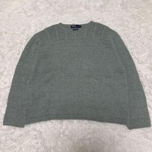 【結局ラルフローレンなんだよなぁ】ラルフローレン 90s HAND KNIT カシミヤ混 XXL Polo by Ralph Lauren ニット セーター 手編み