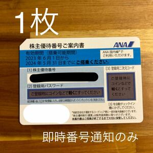 ANA 全日空 番号通知のみ 1枚