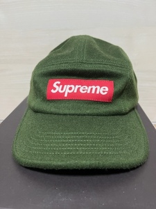 極美品 希少 20AW Supreme Loro Piana WOOL CAMO CAMP CAP シュプリーム ロロピアーナ カーキ box logo ボックスロゴ 