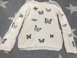 H&M130セーター　蝶