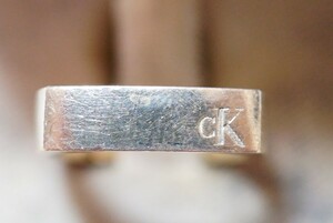 991 Calvin Klein/カルバン・クライン リング 指輪 ヴィンテージ ブランド アクセサリー SILVER 925刻印 アンティーク ck 装飾品
