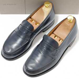 【J.M. WESTON】#180 Signature Loafer■6D■ネイビー■レザーソール■ジェイエムウエストン■シグネチャーローファー■コインローファー