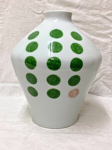 13772/陶器 花瓶 お洒落 デザイナー 作家物? レトロポップ フラワーベース 花器 華道具 インテリア