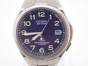 CITIZEN シチズン H410-T003788 ATTESA Eco-Drive アテッサ エコドライブ 腕時計 電波ソーラー 稼動品 メンズ