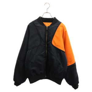 KAPITAL キャピタル SHAM BOMBER JACKET K2110LJ070 シャムボンバー ジャケット MA-1 ネイビー/オレンジ