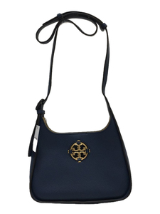 TORY BURCH◆ショルダーバッグ/レザー/NVY/無地/トリーバーチ