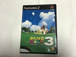 中古美品 PS2 みんなのＧＯＬＦ３