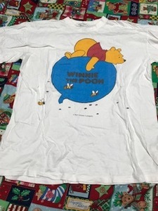 くまのプーさん☆半袖Ｔシャツ☆綿１００％☆ＵＳＥＤ Ｍ－Ｌ☆