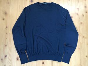 JOHN SMEDLEY Vネック長袖ニット ジョンスメドレー メリノウール