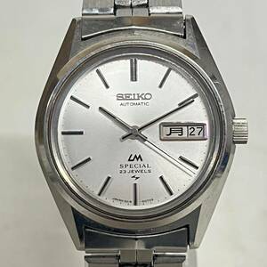 1円~【実動】セイコー SEIKO ロードマチック LM SPECIAL 5216-6050 自動巻き メンズ腕時計 シルバー文字盤 デイデイト 23石 3針 J152288