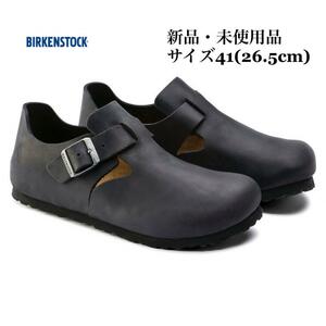 BIRKENSTOCK ビルケンシュトック LONDON ロンドン ブラック ヌバックレザー サンダル サボ メンズ 41