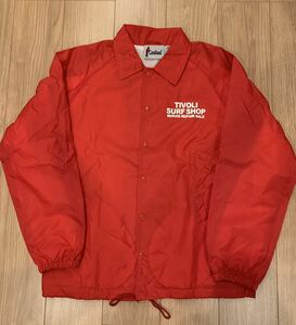 美品 Psicom サイコム COACH JACKET コーチジャケット Mサイズ RED 限定 チボリサーフショップ