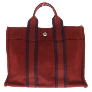 HERMES エルメス フールトゥ PM トートバッグ ハンドバッグ レッド 2414-25