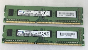 SAMSUNG 1Rx8 PC3-12800U 4GB 2枚組 DDR3 8GB DDR3 デスクトップ用 メモリ 240ピン ECC無し DDR3-1600 4GB 2枚で 8GB DDR3 DESKTOP RAM