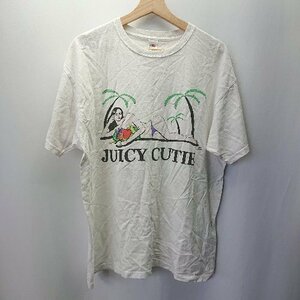 ◇ Fruit of the Loom フルーツオブザルーム ロゴ 夏物衣料 半袖 ロゴＴシャツ サイズXL ホワイト レディース メンズ E