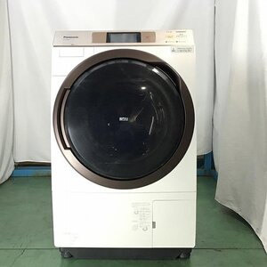 【中古品】 パナソニック / Panasonic NA-V5E4L 左開き　ヒートポンプ乾燥 2017年製 11kg クリスタルホワイト 30017673