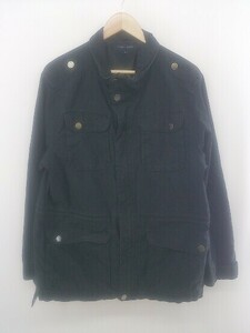 ◇ TOMMY HILFIGER トミーヒルフィガー 長袖 コットン ジャケット カーゴ カバーオール サイズ XL ブラック メンズ E