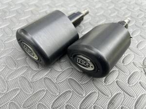 【中古】R&G Aero スタイルクラッシュ プロテクター ブラック MVアグスタ F3 675/800 エンジンガード 転倒キズなし（S217）