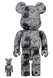 BE@RBRICK「Keith Haring Mickey Mouse 100％ & 400％」ミッキーマウス キース・ヘリング MEDICOM TOY ベアブリック メディコムトイ