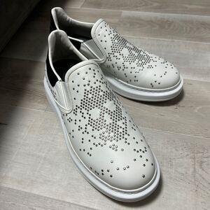 ◆美品 ALEXANDER McQUEEN アレキサンダーマックイーン レザー ローカット スニーカー サイズ43