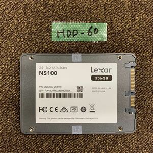 HDD-60 激安 SSD256GB 2.5インチ SATA 5時間 内蔵SSD Lexar NS100 LNS100-256RB Crystaldiskinfoにて正常品 中古