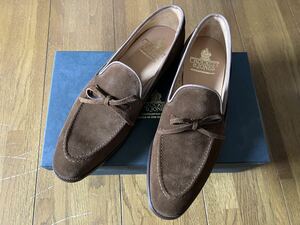 未使用 Crockett & Jones 6 1/2E WENDOVER スナッフスウェードローファー クロケット ジョーンズ Cavendish