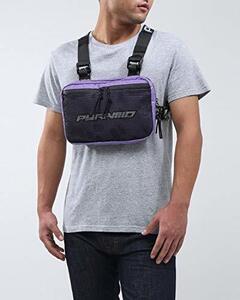 BAG208)BLACK PYRAMID CHEST RIG チェストバッグ/パープル/ブラックピラミッド/クリスブラウン(Y7161753)