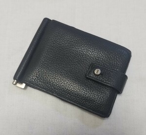 【１円スタート】SAINT LAURENT　サンローラン マネークリップ カードケース 財布 ブラック