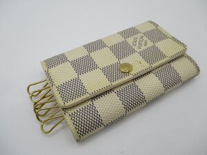 【中古】ルイヴィトン　ミュルティクレ 6　6連キーケース　アズール　LV　N61745