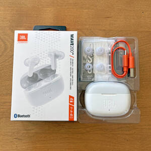 完全ワイヤレスイヤホン JBL WAVE200TWS ホワイト