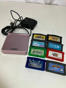 【#kk】【ジャンク品】【カセット付き】Nintendo ゲームボーイアドバンスSP ピンク ニンテンドー GBA SP 任天堂 アドバンス ソフト GBASP 