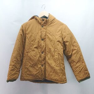 ◇ PCEAN＆GROUND カジュアル キッズ服 子供服 秋冬素材 長袖 ダウンジャケット サイズ160 キャメル メンズ/レディース E